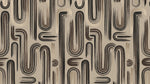 Painted Currents - Beige Abstract Wallpaper - Minimalist Geometric Peel and Stick Wall Mural - Design