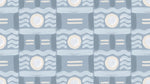 Painted Currents - Blue Art Deco Wallpaper - Geometric Abstract Minimalist Peel and Stick Mural - Design