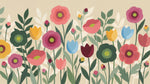 Painted Meadow - Pink Floral Wallpaper - Abstract Botanical Flower Peel and Stick Wall Mural - Design