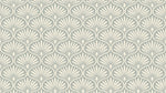 Pearl Plumes Gray Art Deco Wallpaper - Vintage Damask Victorian Peel and Stick Wall Mural - Design