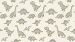 Pebble Stomp Green Dinosaur Wallpaper for Kids - Sage Nursery Wall Mural Peel and Stick - Design