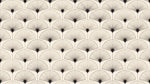 Plume Mirage - Beige Art Deco Wallpaper - Geometric Peacock Feather Vintage Peel and Stick Mural - Design