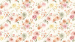 Powdered Petal Reverie Pink Floral Wallpaper - Light Pink Rose Peel and Stick Peach Mural - Design