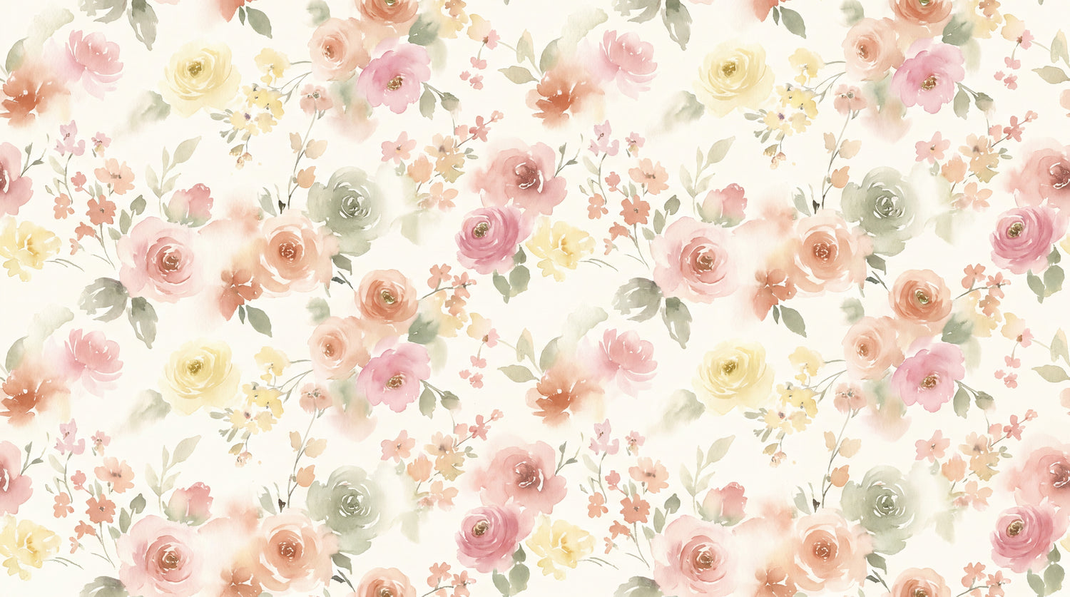 Powdered Petal Reverie Pink Floral Wallpaper - Light Pink Rose Peel and Stick Peach Mural - Design