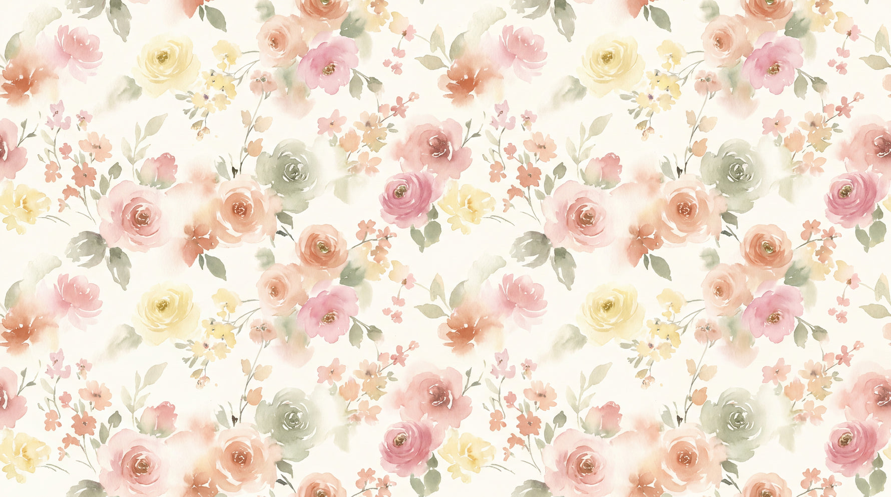Powdered Petal Reverie Pink Floral Wallpaper - Light Pink Rose Peel and Stick Peach Mural - Design
