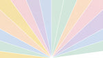 Prism Meadow Glow Pastel Kids Wallpaper for Nursery - Minimalist Geometric Radial Peel and Stick Wall Mural - Design