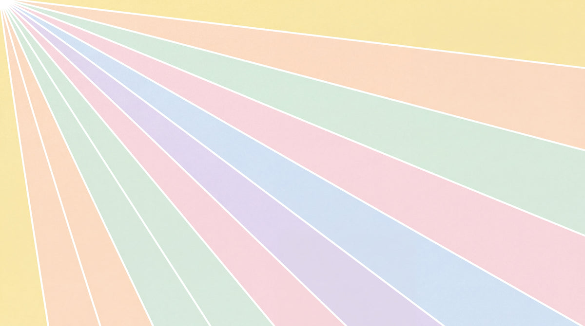 Prism Skyfall Pastel Kids Wallpaper for Nursery - Minimalist Geometric Wall Mural Peel and Stick - Design