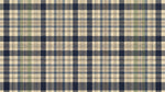 Quiet Crofter Beige Vintage Wallpaper - Navy Blue Cream Plaid Peel and Stick - Design