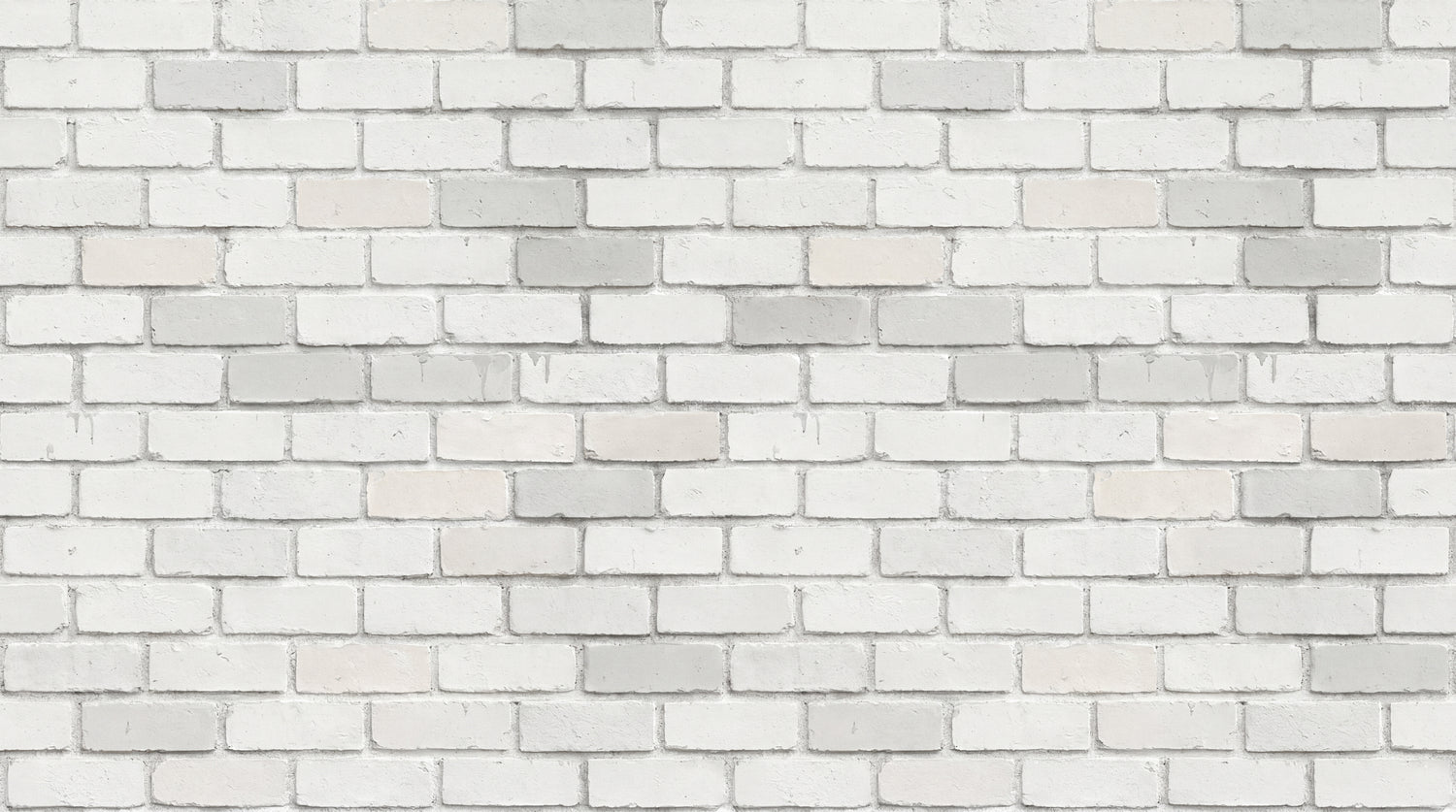Quiet Mortar - White Brick Wallpaper, Minimalist Brick Effect Peel and Stick Wall Mural - Design