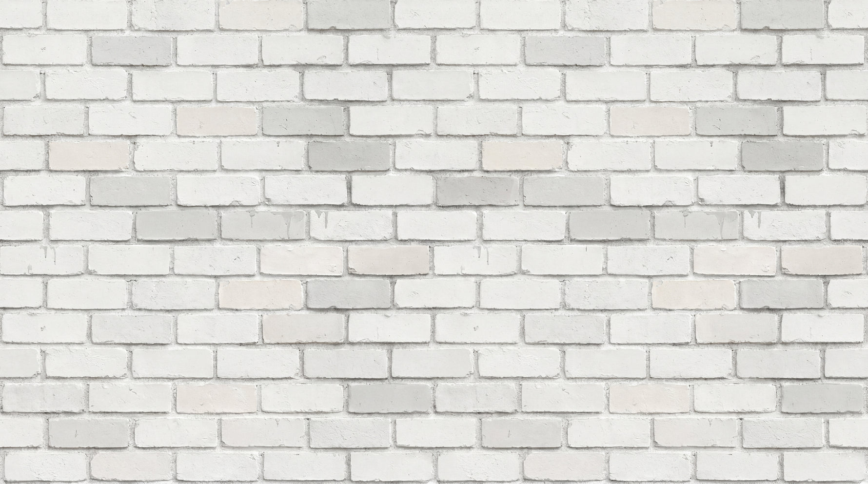 Quiet Mortar - White Brick Wallpaper, Minimalist Brick Effect Peel and Stick Wall Mural - Design