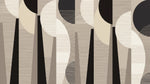 Quiet Orbits - Beige Abstract Wallpaper - Geometric Minimalist Peel and Stick Wall Mural - Design