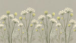 Quietfern Sway Beige Floral Wallpaper - Sage Green Flower Wall Mural Country Greenery Peel and Stick - Design