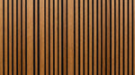 Reeded Cadence Brown Wood Wallpaper - Minimalist Wood Panel Wall Mural Peel and Stick Wood Effect - Design