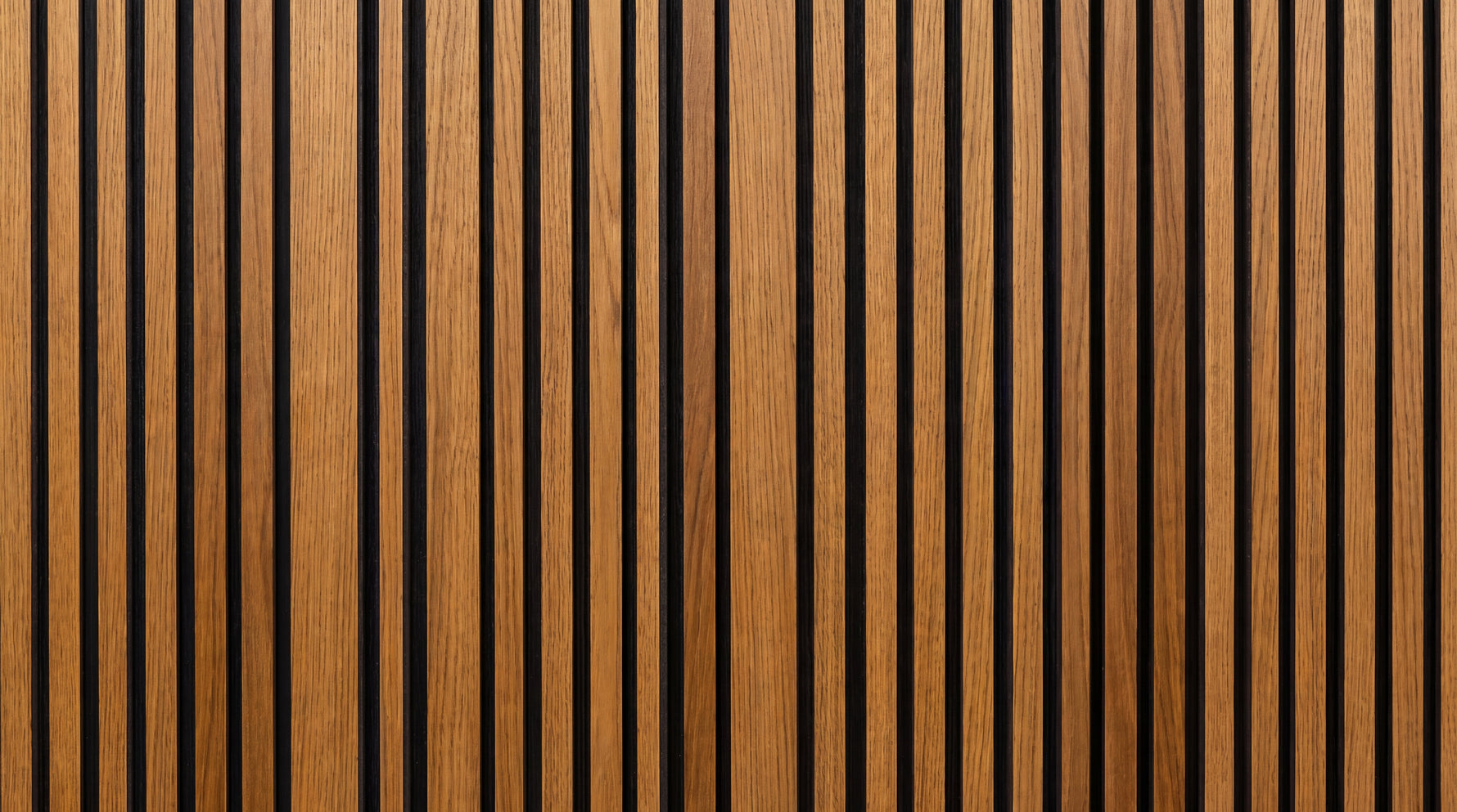 Reeded Cadence Brown Wood Wallpaper - Minimalist Wood Panel Wall Mural Peel and Stick Wood Effect - Design