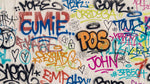 Restless Strata - White Graffiti Wallpaper - Maximalist Concrete Wallpaper Peel and Stick - Design