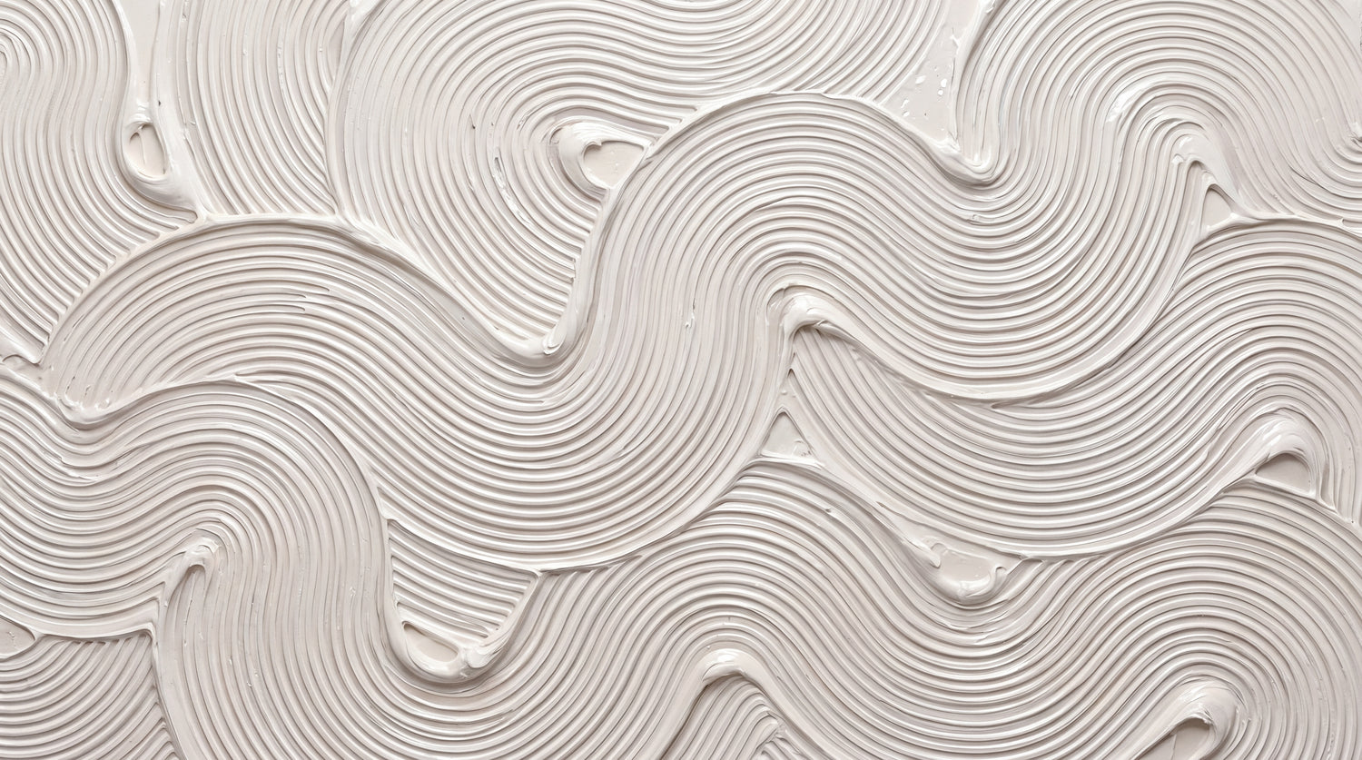 Sculpted Currents - White Abstract Wallpaper - Minimalist Geometric Wall Mural Peel and Stick - Design