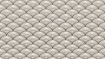Seigaiha Whisper - Beige Japanese Wallpaper Art Deco Geometric Wall Mural Peel and Stick Removable - Design