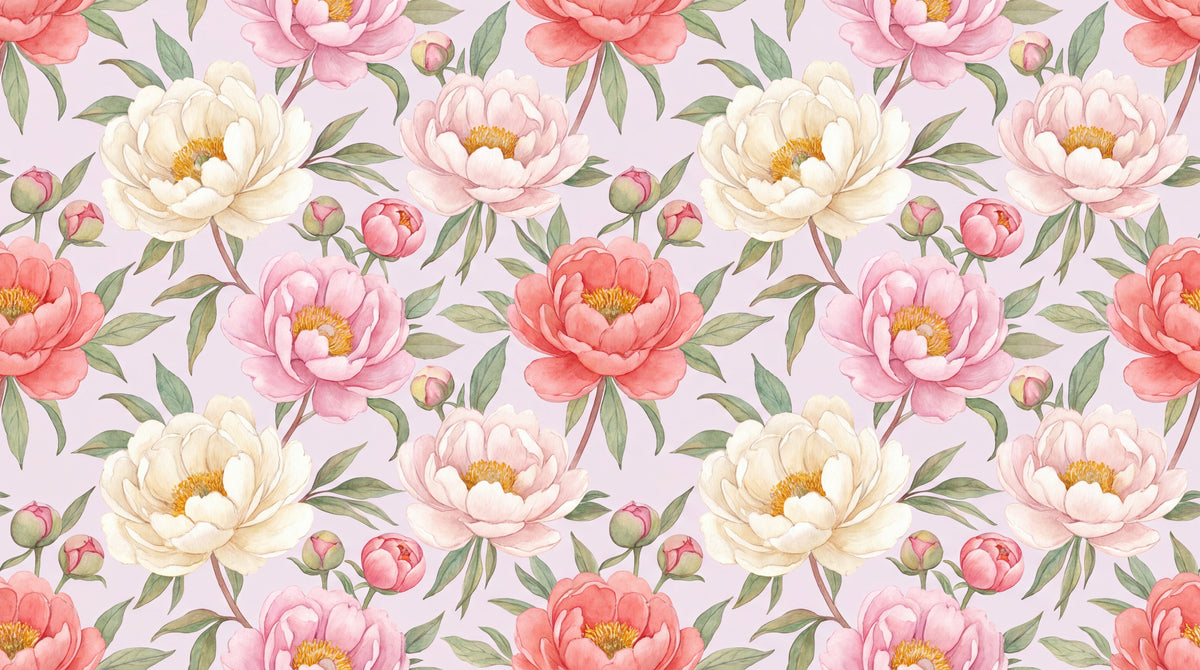 Soft Plume Pink Flower Wallpaper - Light Pink Floral Peel and Stick Aesthetic Wall Mural - Design