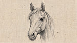 Stable Muse Beige Horse Wallpaper - Beige Animal Wallpaper Peel and Stick - Design