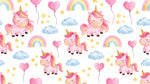 Sugar Pony Wishes Pink Nursery Wallpaper for Kids - Cute Kids Wallpaper Peel and Stick - Design
