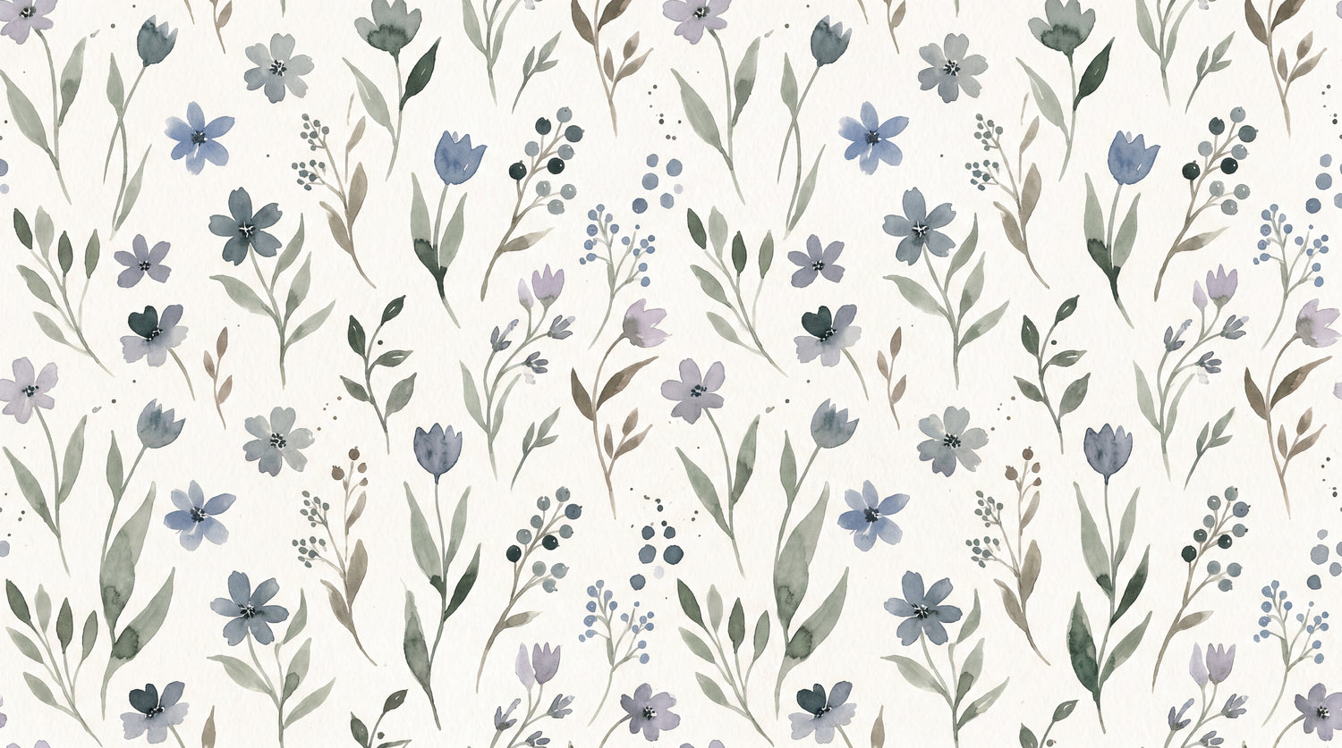 Sundew Whisper Blue Floral Wallpaper - Light Blue Flower Wall Mural Peel and Stick - Design