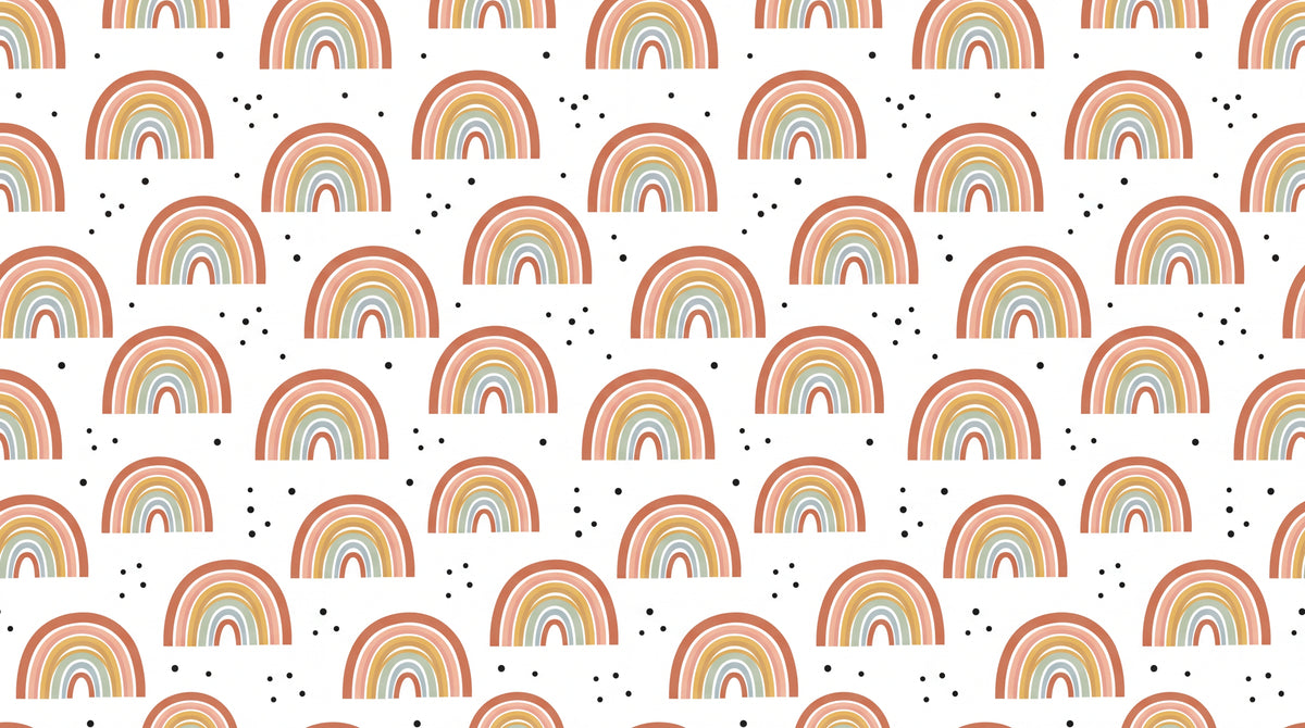Sunkissed Ribbons Beige Nursery Wallpaper for Kids - Boho Kids Wallpaper Peel and Stick - Design