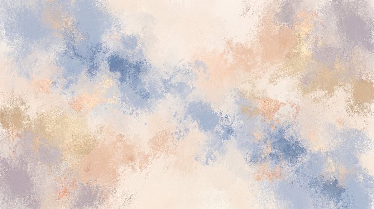 Tideglass Horizon Pastel Abstract Wallpaper - Blue Beige Minimalist Wallpaper Peel and Stick - Design