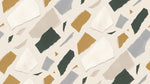 Torn Fragments - Beige Abstract Wallpaper - Geometric Minimalist Peel and Stick Wall Mural - Design