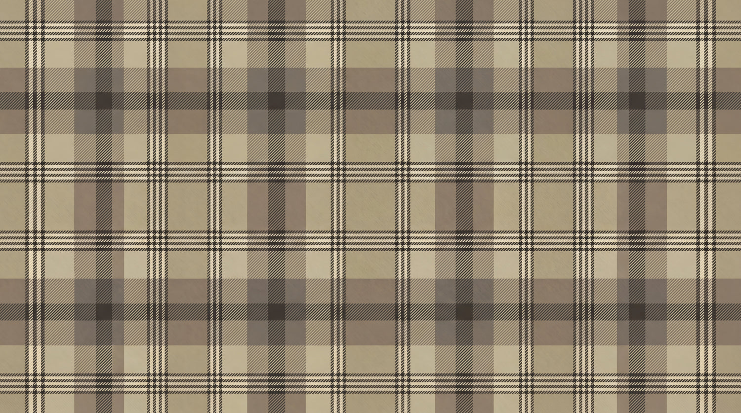 Tweed Hush Beige Vintage Wallpaper - Brown Plaid Cream Aesthetic Peel and Stick Wall Mural - Design