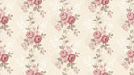 Velvet Heirloom Roses - Pink Rose Wallpaper - Pink Floral Wallpaper Damask Peel and Stick Wall Mural - Design
