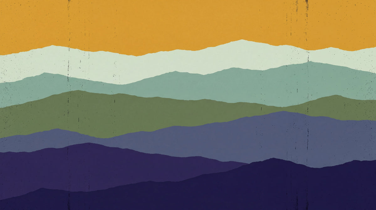 Velvet Strata Purple Mountain Wallpaper - Minimalist Rocky Wall Mural Peel and Stick - Design