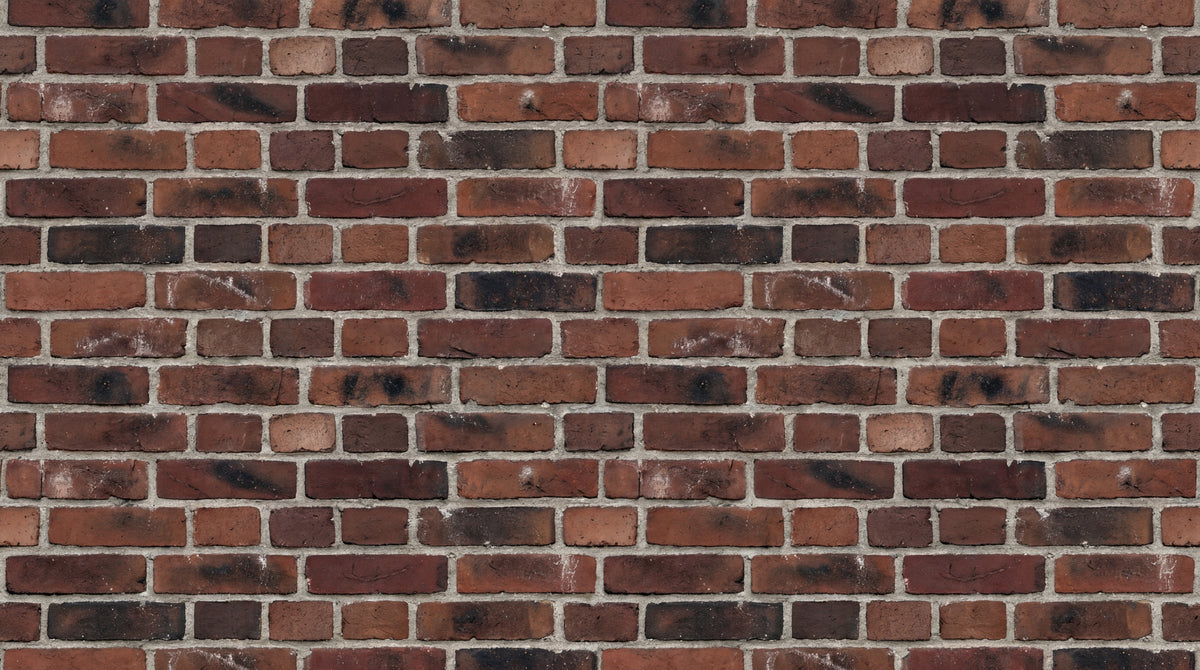 Weathered Foundry - Brown Brick Wallpaper Peel and Stick - Brick Effect Removable Wall Mural - Design