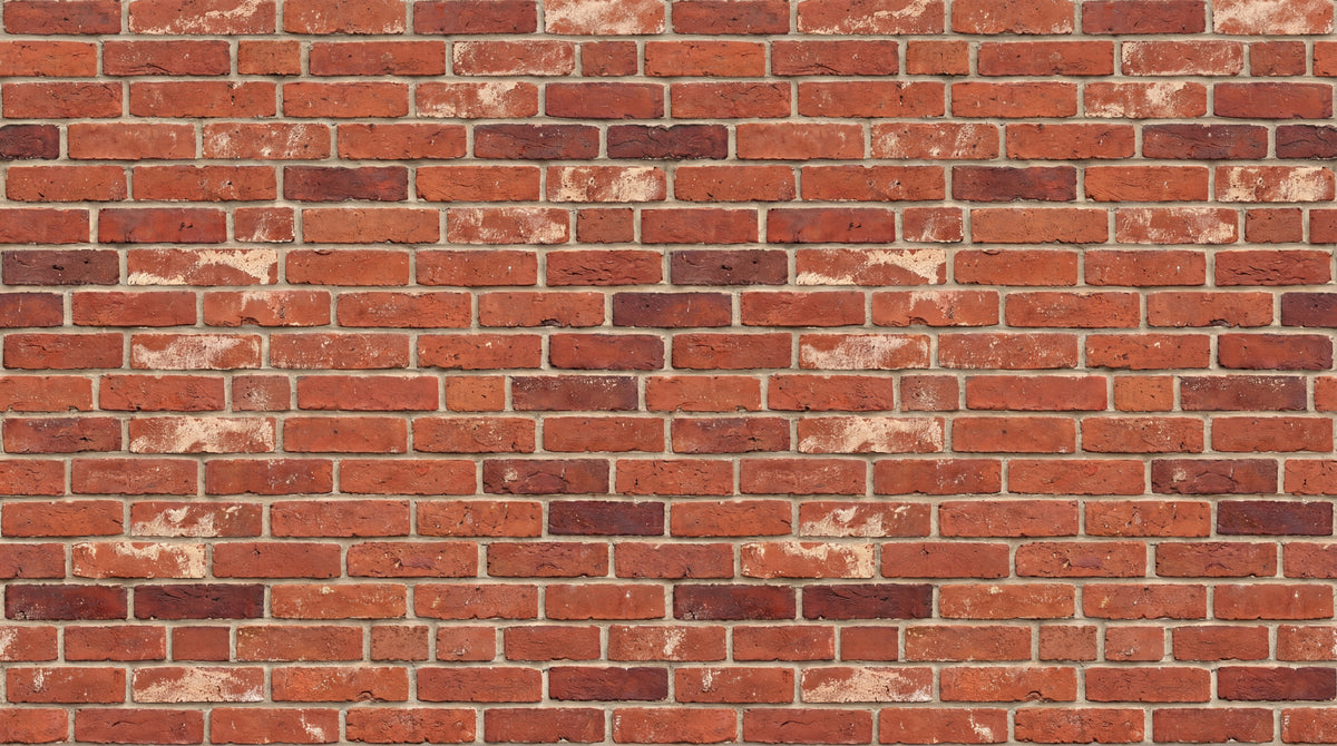 Weathered Foundry - Red Brick Wallpaper - Rustic Brick Effect Wallpaper Peel and Stick Wall Mural - Design