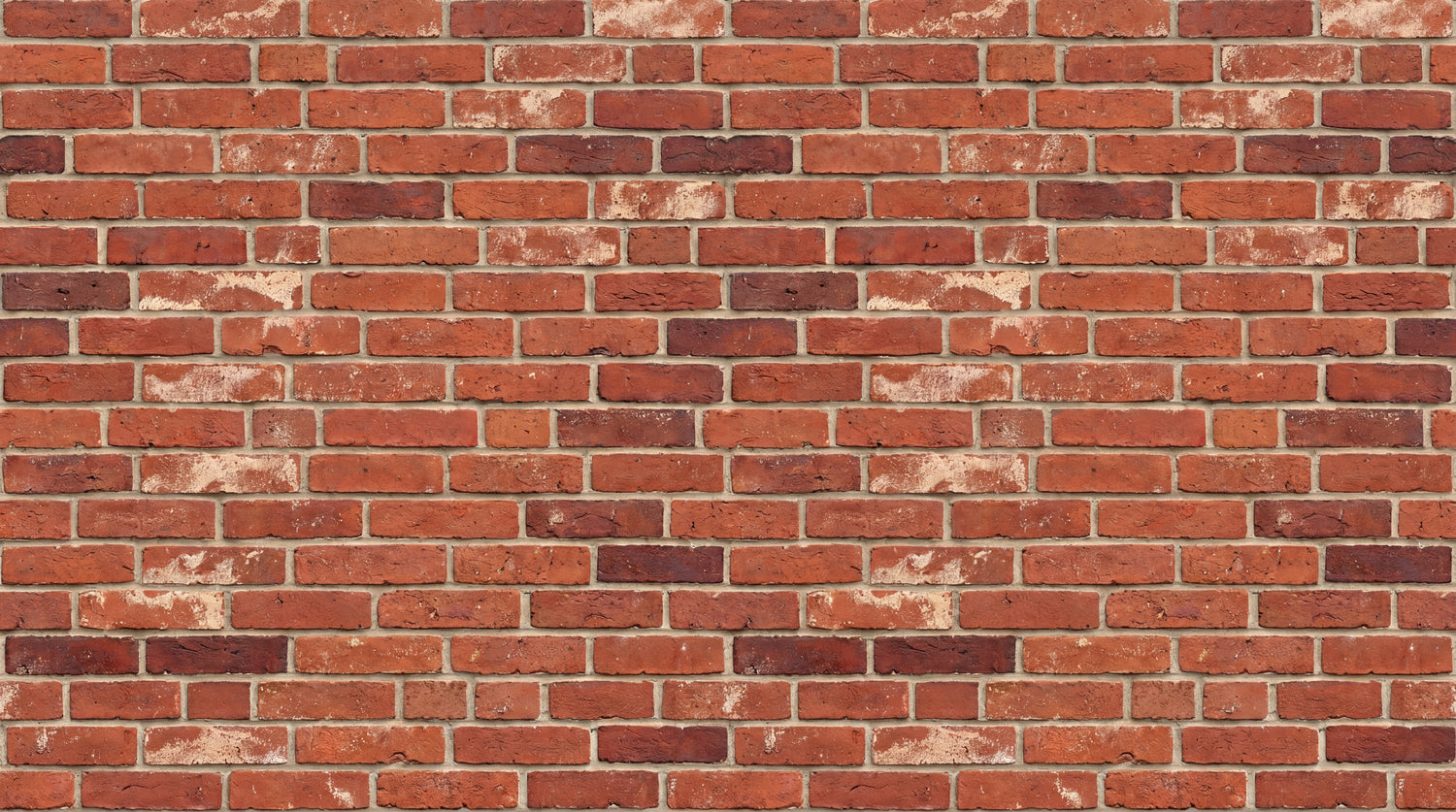 Weathered Foundry - Red Brick Wallpaper - Rustic Brick Effect Wallpaper Peel and Stick Wall Mural - Design