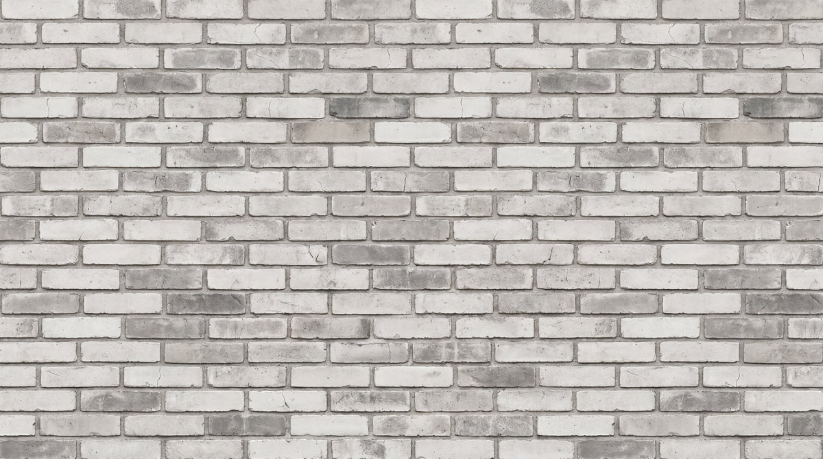 Weathered Mortar - Gray White Brick Wallpaper - Grey Brick Effect Wallpaper Peel and Stick - Design