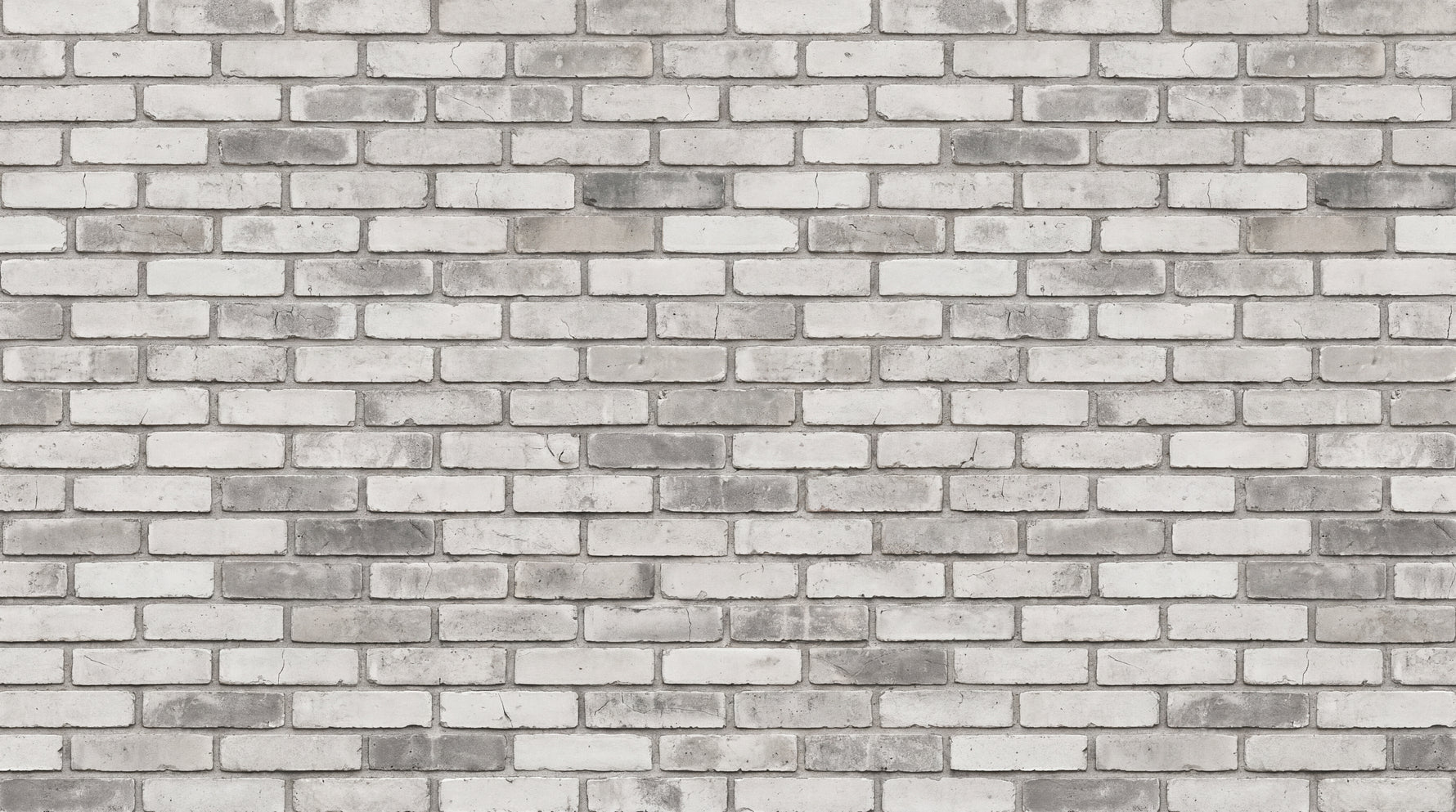 Weathered Mortar - Gray White Brick Wallpaper - Grey Brick Effect Wallpaper Peel and Stick - Design