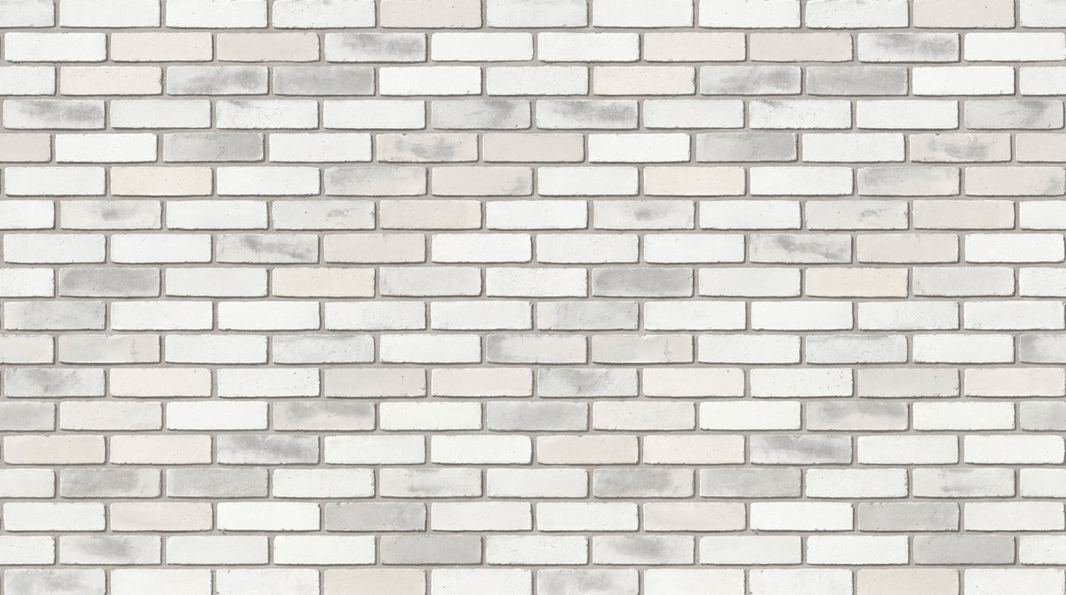 Weathered Mortar - White Brick Wallpaper, Brick Effect Wall Mural, Peel and Stick Removable Decor - Design