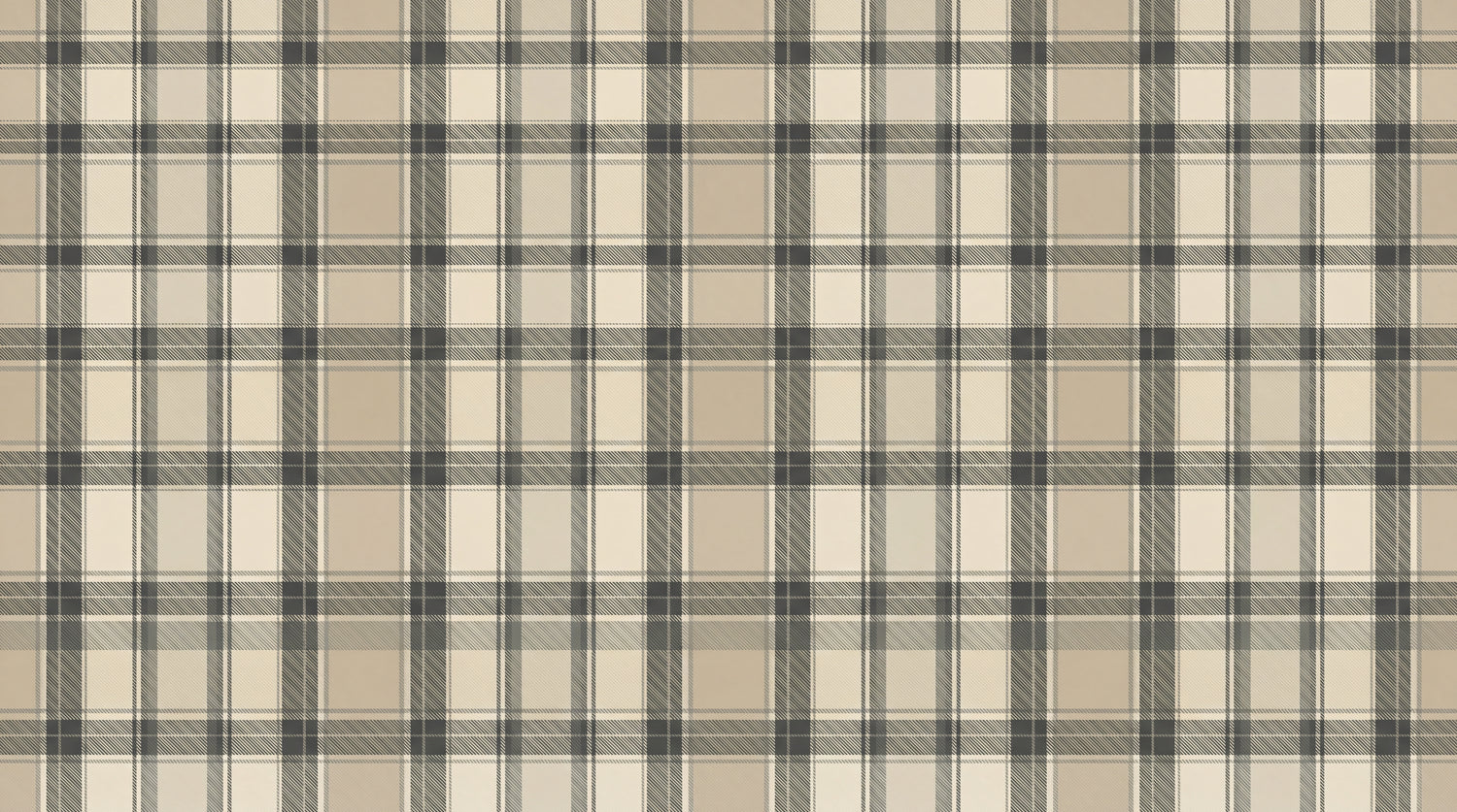 Woven Heritage - Beige Vintage Wallpaper - Cream Gray Plaid Peel and Stick - Design