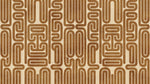 Woven Maze Brown Geometric Wallpaper - Beige Retro Abstract Peel and Stick Wall Mural - Design